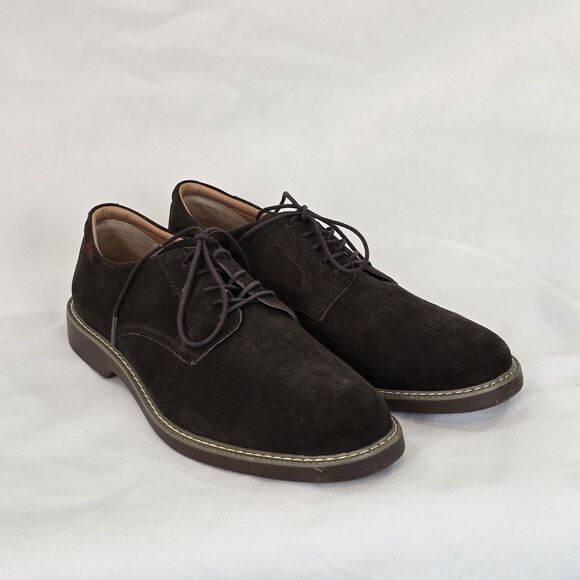 G.H. Bass Pasadena Shoes Mens Size 12 Brown Suede Oxford Casual Lace Up - Picture 2 of 16